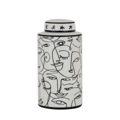 FACE LINE JAR BLACK AND WHITE 